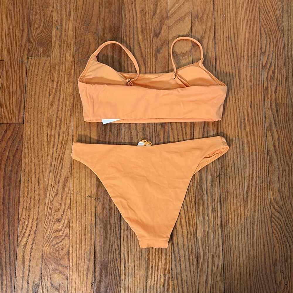 Andie Bikini Set Maui Top Cheeky Bottom size Small‎ Papaya Orange NWT/NWOT - Picture 5 of 10